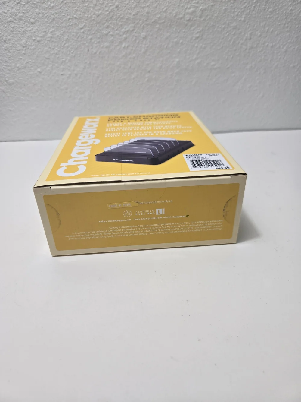 Chargeworx Fast-Charging Power Station - Yellow